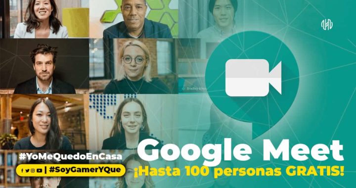 Google meet permite 100 usuarios en videollamada gratuita por todo el mundo