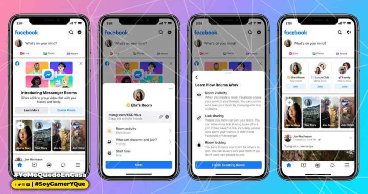 Facebook lanza en todo el mundo Messenger Rooms, así funcionan sus nuevas videollamadas