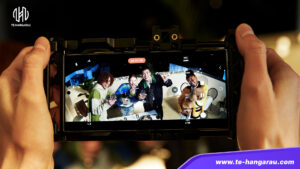 telefono tomando una selfie